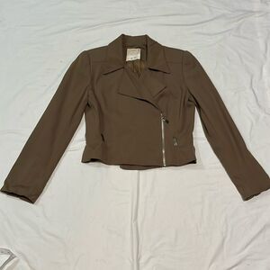 Olive Green Alberto Makali Lightweight Wool Blazer